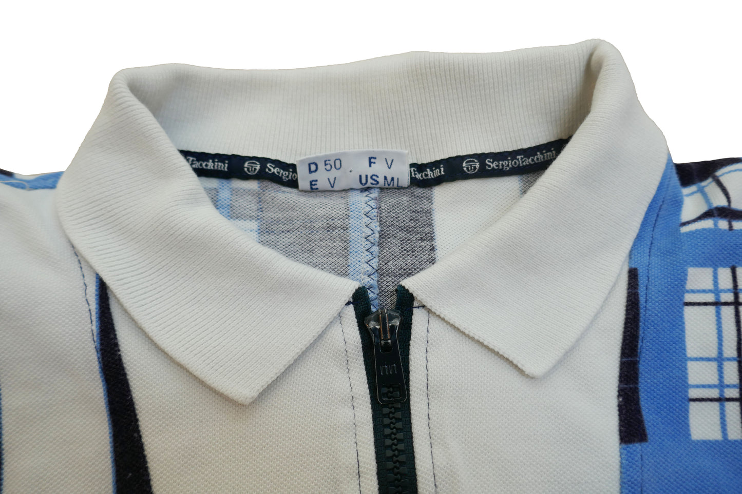 Vintage Sergio Tacchini Zip Polo Tennis Shirt