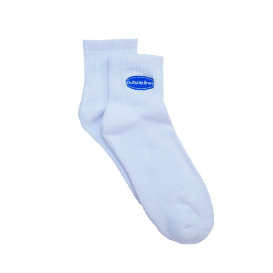 Quarter Cushioned Tennis Sock - White