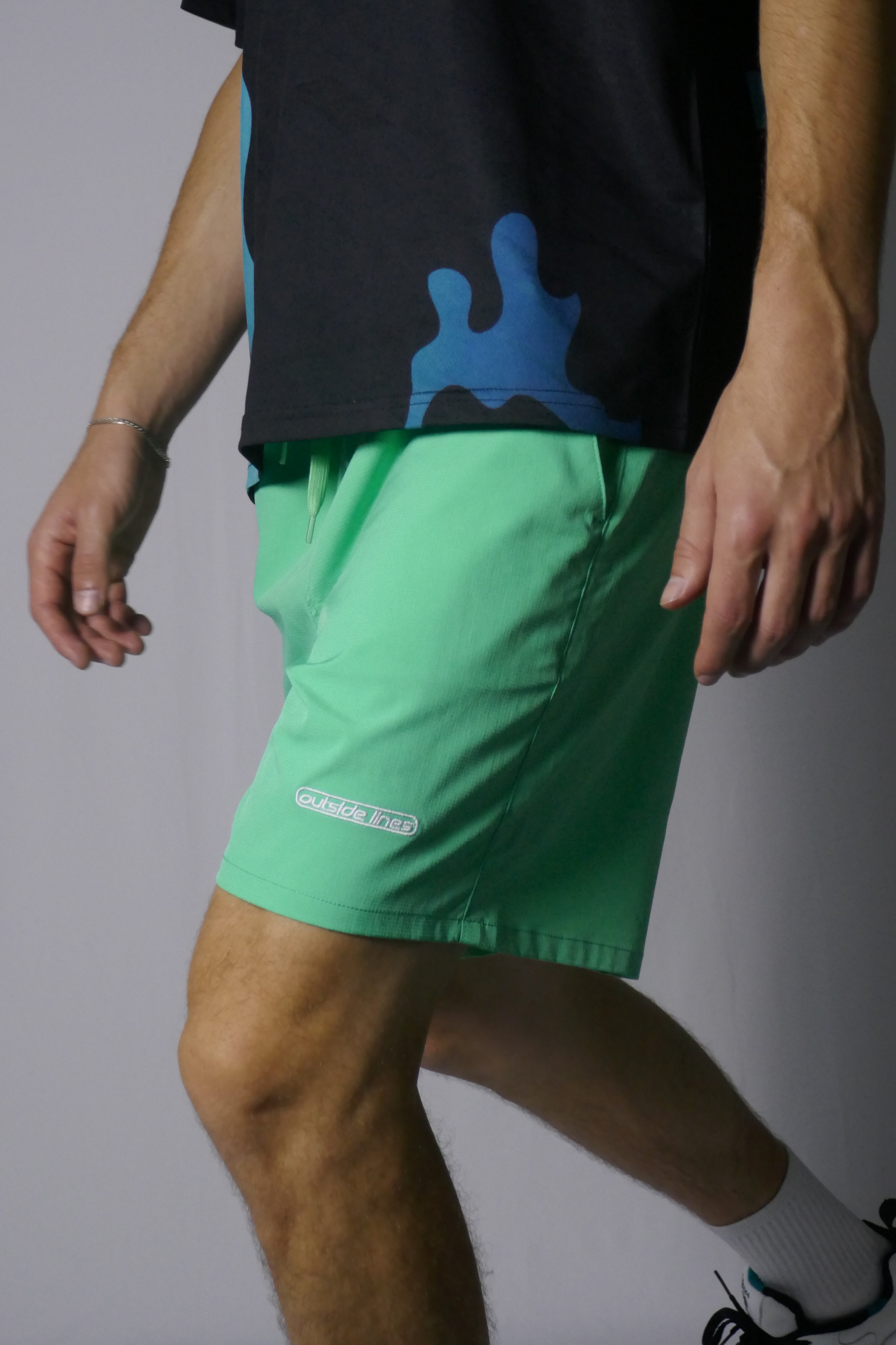 Teal Rip-Stop Tennis Short – Outside Lines Tennis
