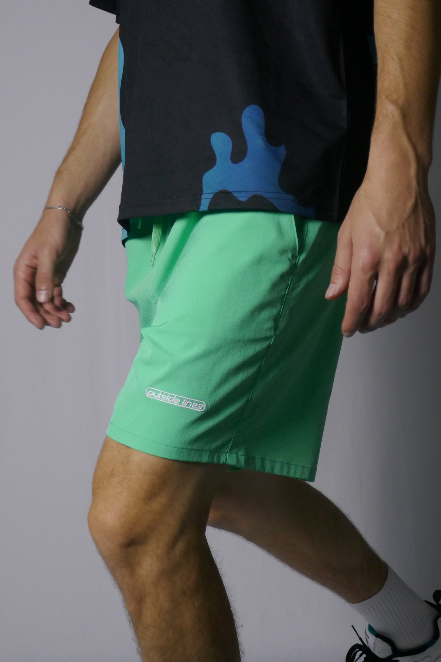 Teal Rip-Stop Tennis Short