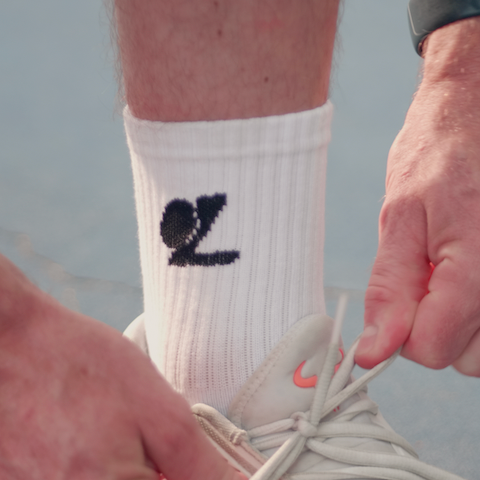 Half Crew Cushioned Tennis Sock