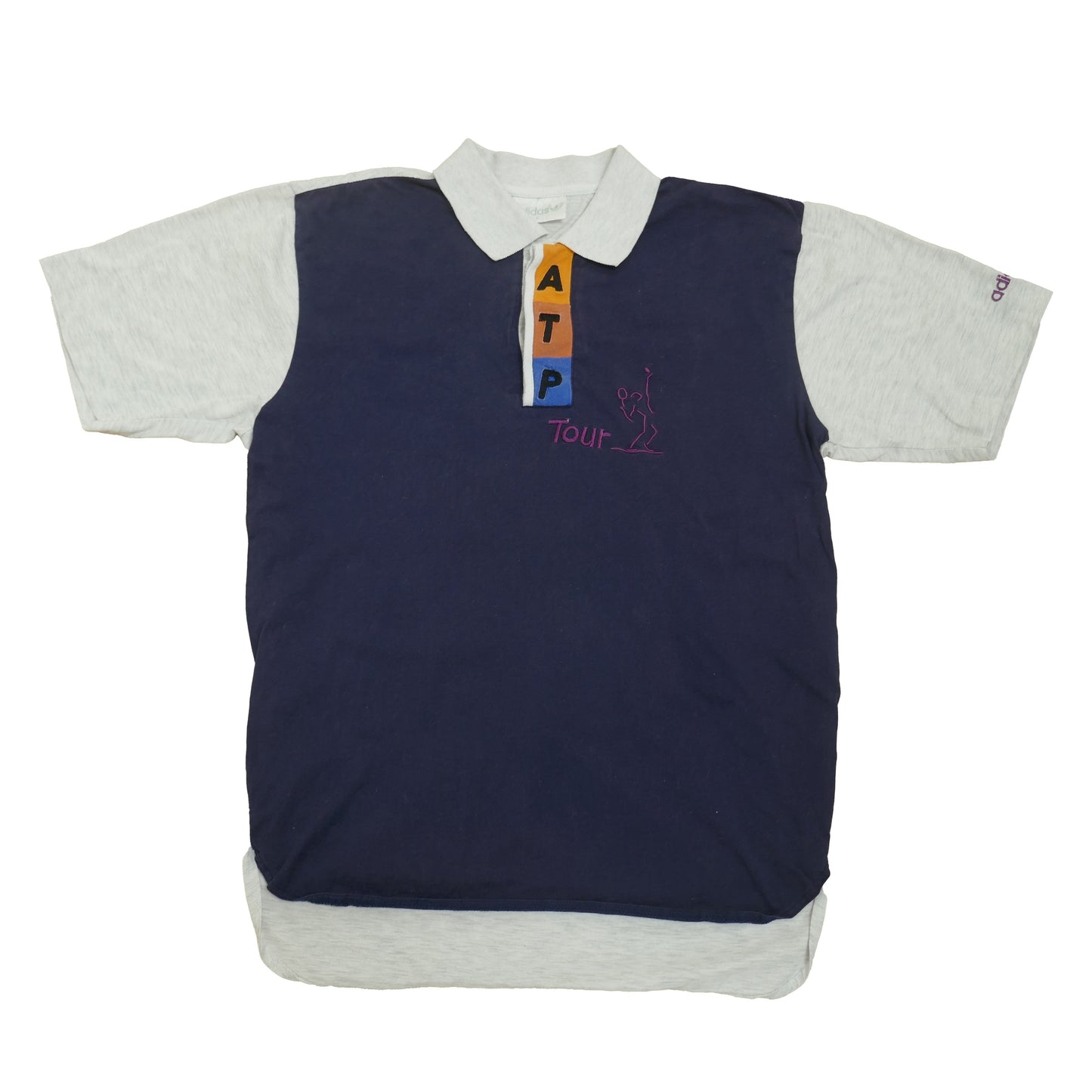 Vintage Adidas ATP Tour Graphic Polo Tennis Shirt