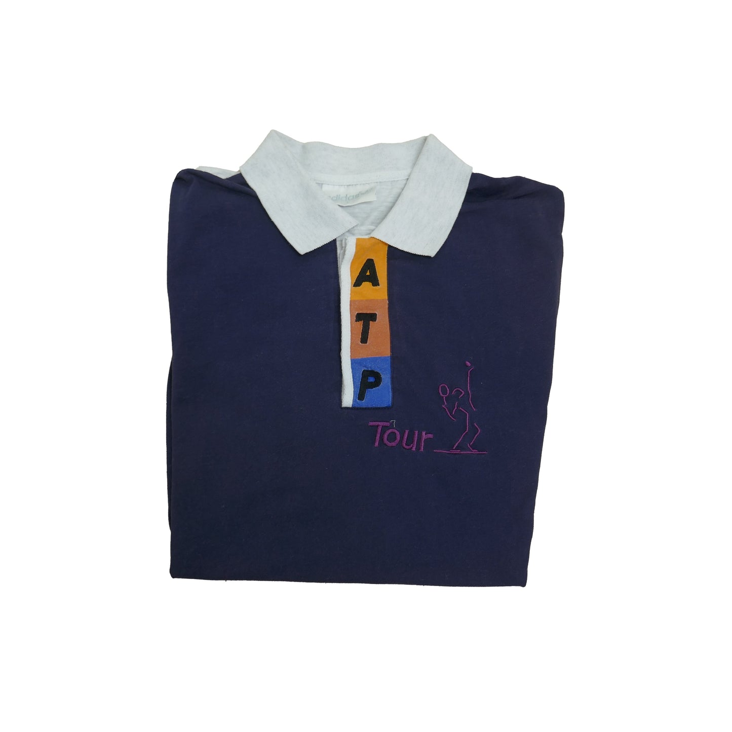 Vintage Adidas ATP Tour Graphic Polo Tennis Shirt