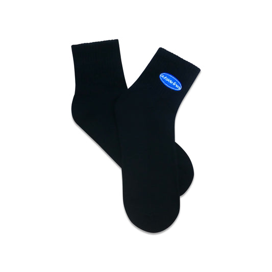 Quarter Cushioned Tennis Sock - Black