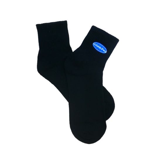 Quarter Cushioned Tennis Sock - Black