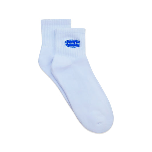 Quarter Cushioned Tennis Sock - White