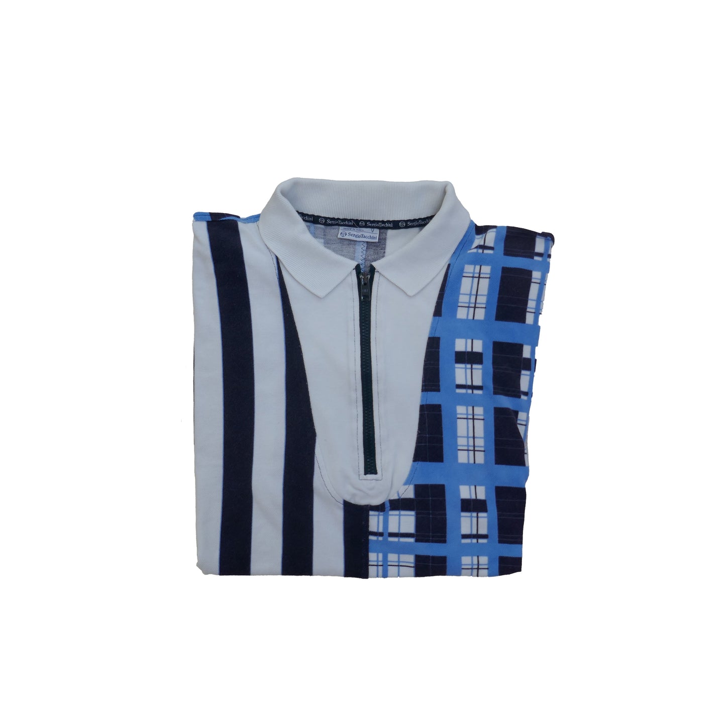 Vintage Sergio Tacchini Zip Polo Tennis Shirt